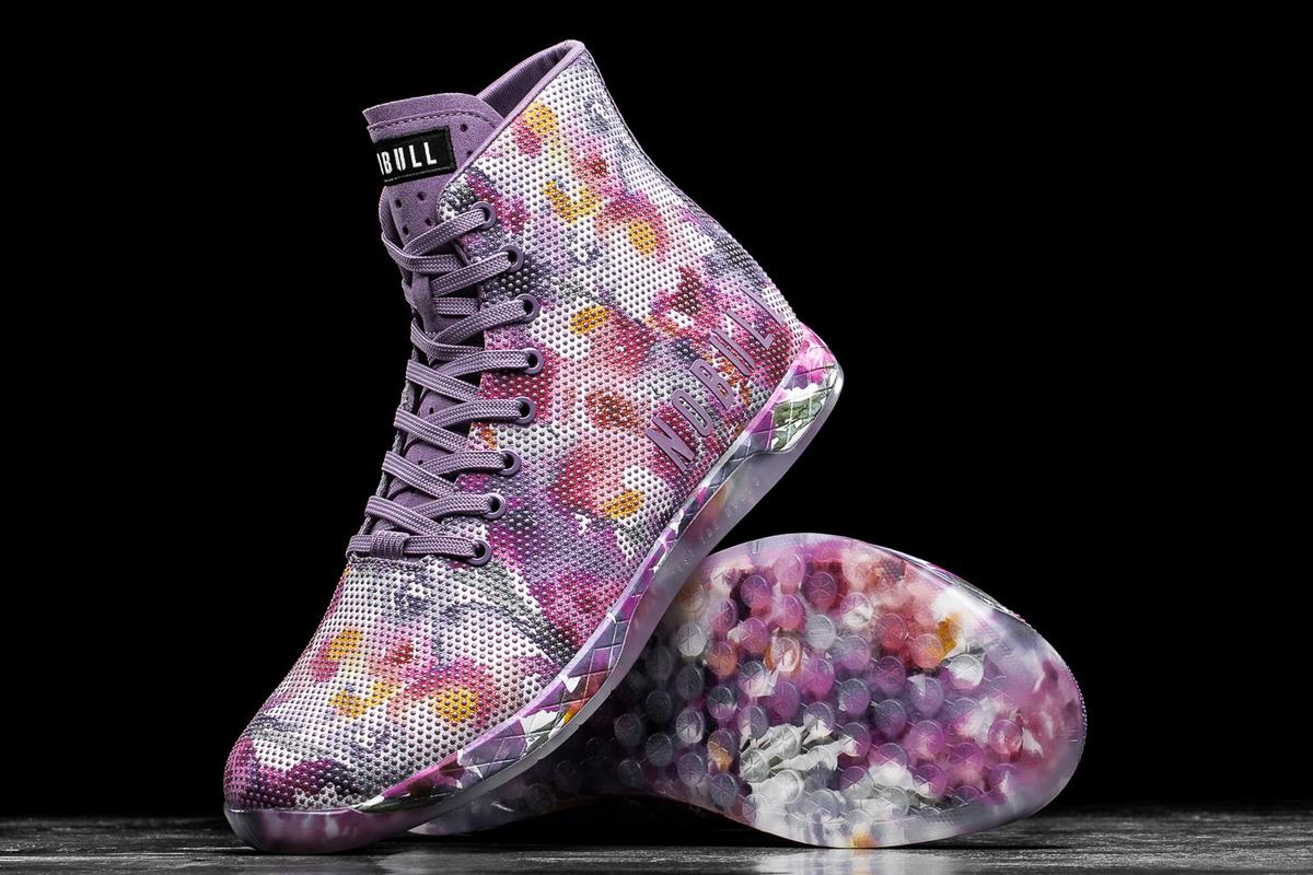 Nobull Superfabric High-Top Women's Trainers Purple | Australia (CD1375)